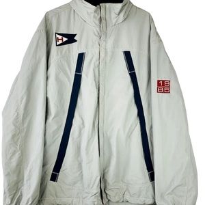 Vtg Tommy Hilfiger Mens Sz XXL 90s Windbreaker Yacht Jacket Logo 1985 Sailing